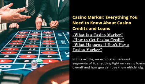 casino credits and markers